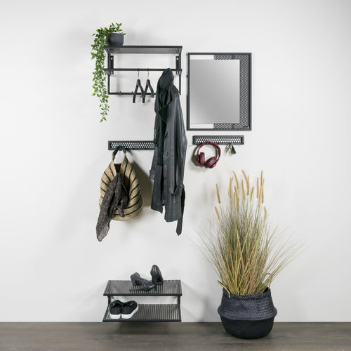 Spinder Design kapstok Mesh 7 - Zwart