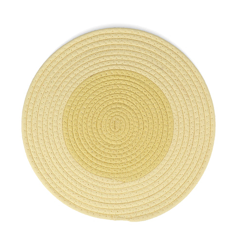 Ona - Placemat 35cm sunny yellow Piff - Set van 4