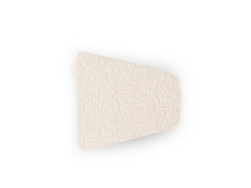 Micadoni Poef Miley structurele stof ivoor - 79x88x40cm
