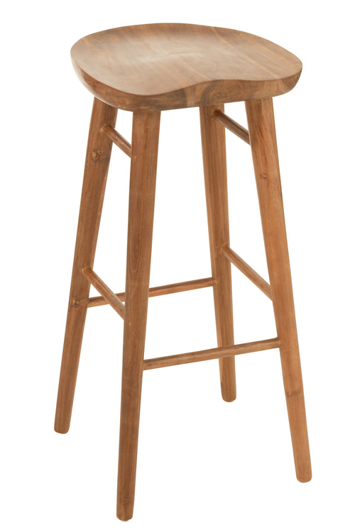J-Line barkruk Ana - hout - bruin