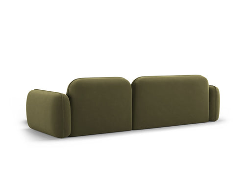 Cosmopolitan Design Modulaire hoekbank rechts Sydney 4-zits, flueel, lichtgroen - 165x275x70cm