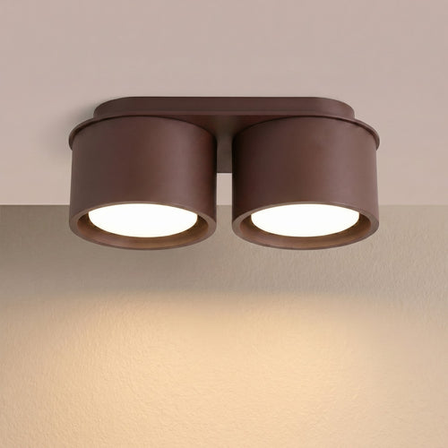 Sollux Lighting Plafondlamp MODO 2 bruin Gx53 - 21x10x8cm