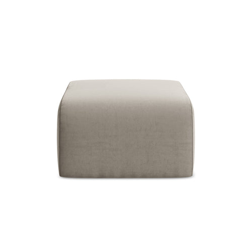 LaMiaSofa Poef Cervo - velours - taupe - 72x94x42