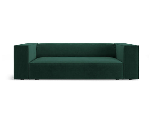 Cosmopolitan Design Bank Arendal 2-zits, chenille met ribbeleffect flessengroen - 102x180x70cm