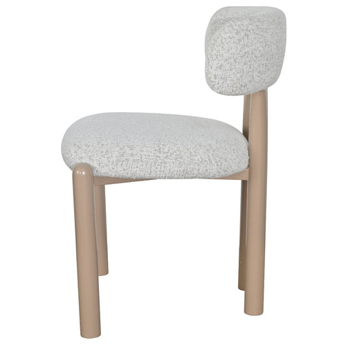 DÉJA Living Eetkamerstoel Thijn - Beige Stof - 56x52x79cm - Set van 2