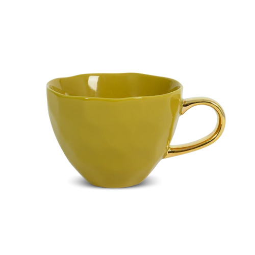 Urban Nature Culture Good Morning kopje Cappuccino/Tea - Amber Green - 11x8cm