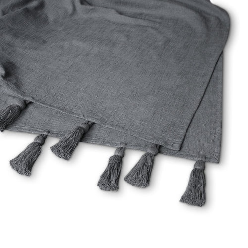 Walra - Plaid Funny Frays - 130x170 cm - Antraciet