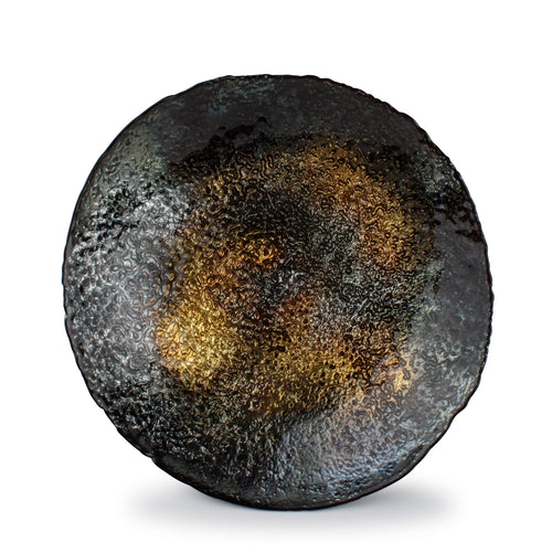 S|P Collection - Sierschaal 32,5xH5,5cm glas zwart/goud Cosmo - vtwonen shop