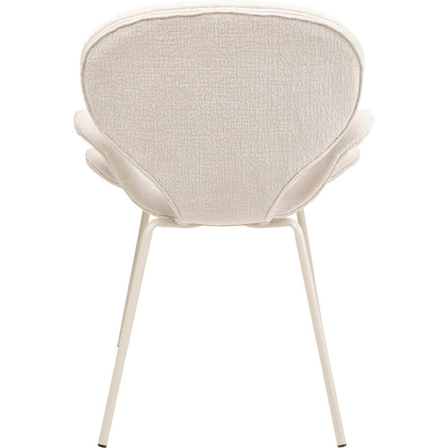 Kare Design Stoel met armleuningen Soft Blossom creme