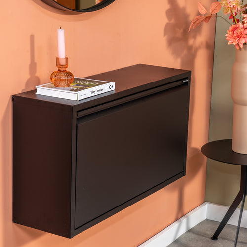 Spinder Design schoenenkast Billy 1 Maxi - Zwart - 6 paar schoenen - vtwonen shop