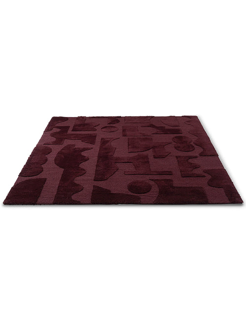 Vloerkleed Brink en Campman Mural Modest Burgundy 121100 140x200 cm - vtwonen shop