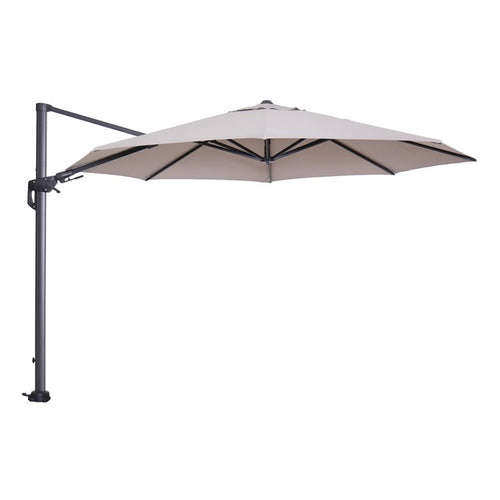 Hawaii parasol - Ø350 cm - carbon black - zand - vtwonen shop