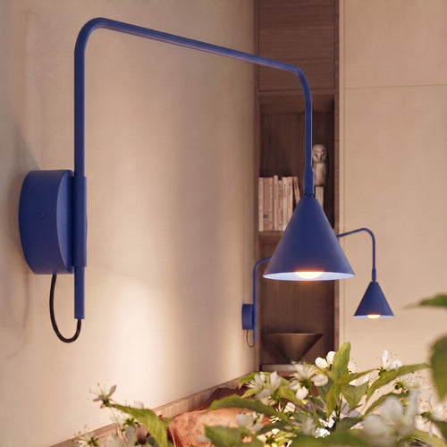 Sollux Lighting Wandlamp NOX ultramarijn - 14x61x30cm