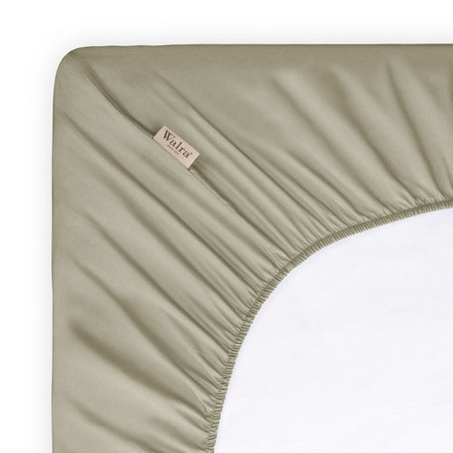 Walra - Hoeslaken Katoen - 160x220 cm - Groen