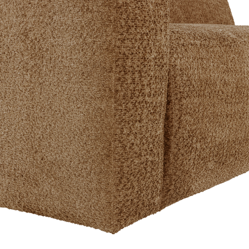 WOOOD 1,5-zits bank arm links Mojo Base - Wollig - Honinggeel - 74x145x97
