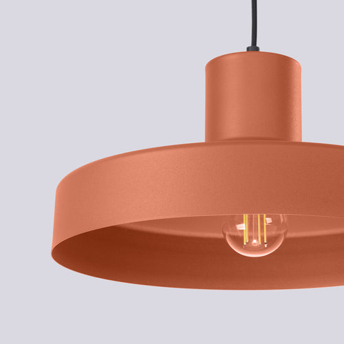 Sollux Lighting Hanglamp BILO rood oker - 35x35x120cm