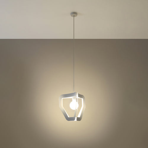 Sollux Lighting Hanglamp TRES wit - 33x33x130cm