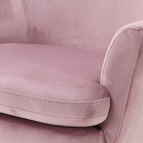 Lisomme Jez velvet fauteuil roze - vtwonen shop