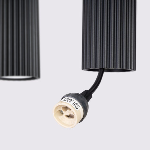 Sollux Lighting Hanglamp KARBON 4L zwart - 81x5x120cm