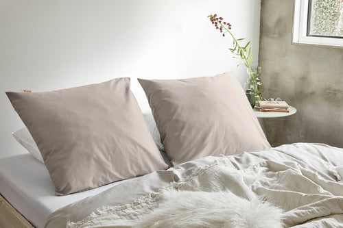 Walra - Kussensloop Crispy Cotton - 2x 80x80 cm - Zand