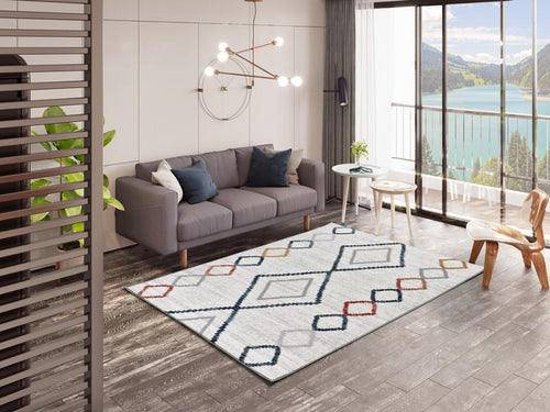 AFK Living vloerkleed Quadris - design - veelkleurig - 80 x 150 cm
