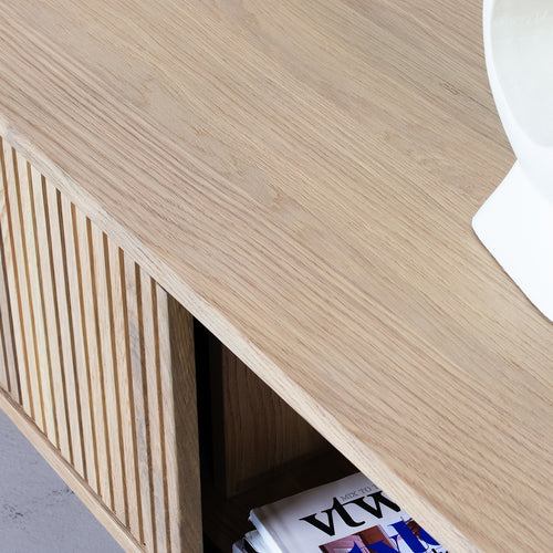 DÉJA Living Tv-Meubel Élise - Naturel - Eikenhout - 200cm - vtwonen shop