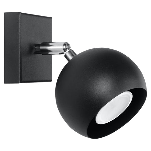 Sollux Lighting Wandlamp OCULARE zwart - 10x16x10cm