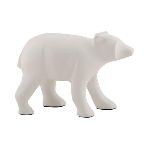 Present Time ornament Bear - wit - 15x7x10.5cm - vtwonen shop