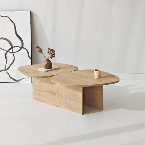 Calicosy - CELESTE Salontafel - Naturel - 125x60x38 cm