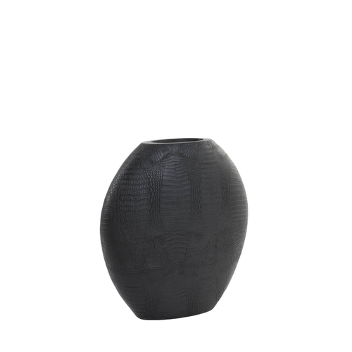 Light & Living vaas Skeld - zwart - 39x11x40cm