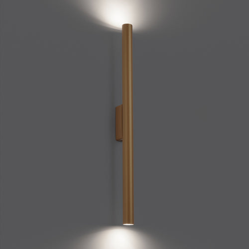 Sollux Lighting Wandlamp PASTELO 2 goud - 2,5x5x50cm