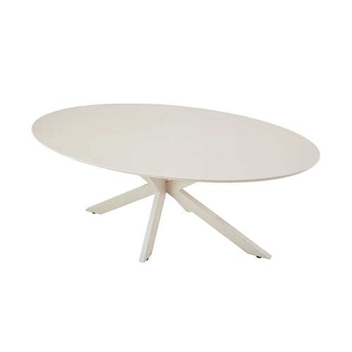 DÉJA Living Eettafel Gimo - Ovaal Beige HPL - 200x100x76cm