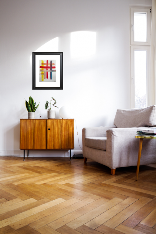 Catchii poster Abstract Line- meerkleurig - 297x210 cm