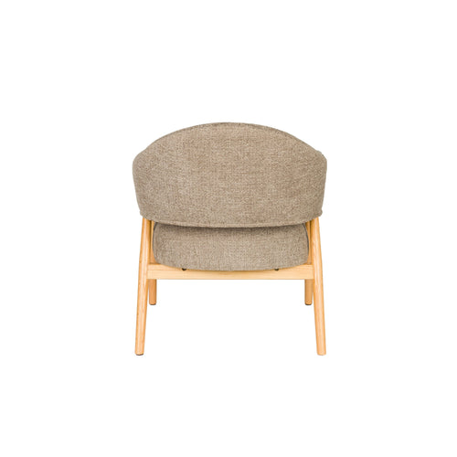 Housecraft Living Indy Fauteuil met armleuning Donker bruin/ donker Beige - vtwonen shop