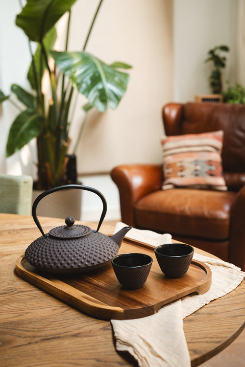 Bredemeijer - Gietijzeren theepot Xilin - 1,25 liter - Aubergine - Met filter