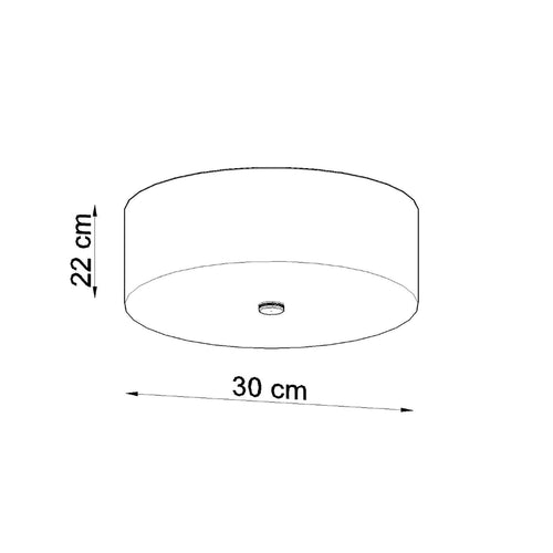 Sollux Lighting Plafondlamp SKALA 30 wit - 30x30x22cm