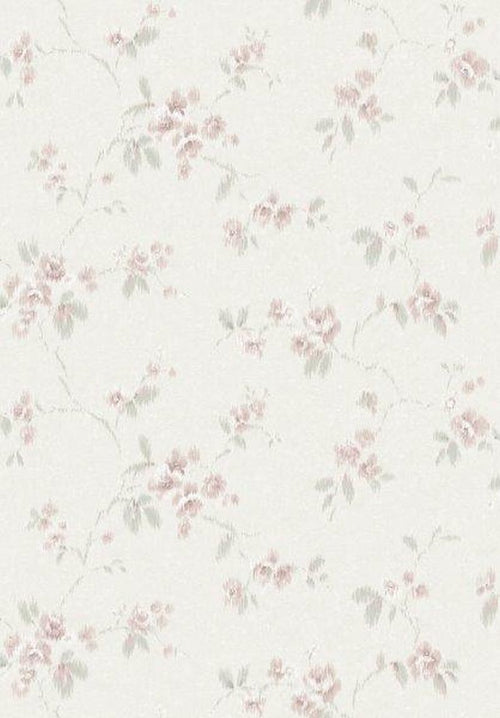 Borastapeter behang bloemen wit en roze - 53 cm x 10.05 m - 660264 - vtwonen shop