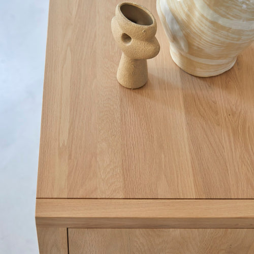 Tikamoon Massief eikenhouten buffet 145 cm - Naturel - vtwonen shop