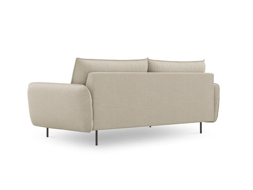 Cosmopolitan Design Bank Vienna 4-zits, structurele stof, beige - 92x230x95cm