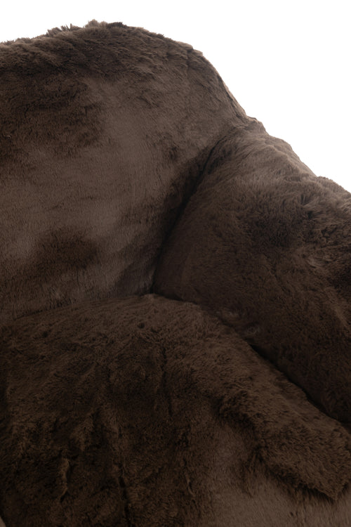 J-Line zetel Cutie - polyester - bruin - small - vtwonen shop