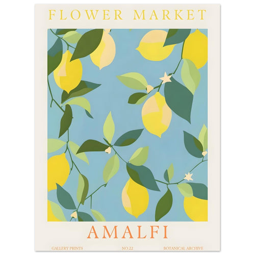 Artfulprints  Flower market - Amalfi   poster 30x40 cm - vtwonen shop