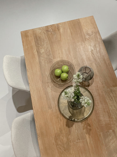 Livingfurn eetkamertafel Tomar - 220cm - teakhout - vtwonen shop