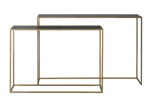 Light & Living side BOCA - 120x25x80cm - goud - Set van 2