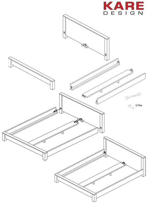 Kare Design Bed Puro - 160x200cm - vtwonen shop