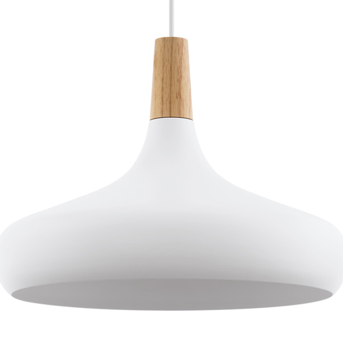 EGLO hanglamp Sabinar - e27 - ø 40 cm - wit/bruin - vtwonen shop