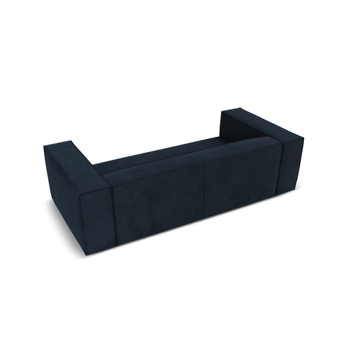 Cosmopolitan Design - Bank Turin 3-zits, structurele stof donkerblauw - 100x227x68cm