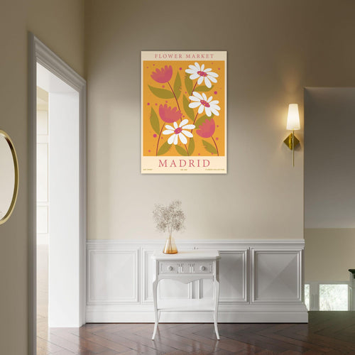 Artfulprints  Flower market - Madrid   poster 70x100 cm - vtwonen shop