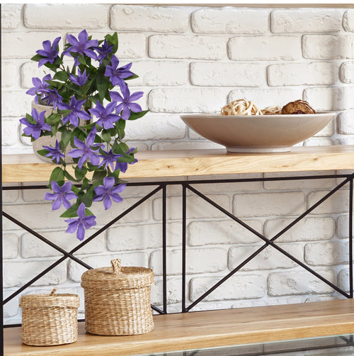 Maxifleur Clematis kunst hangplant 60cm Blauw