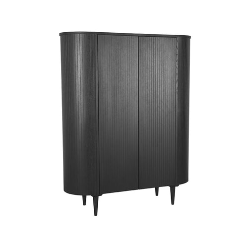 LABEL51 Bergkast Oliva - Zwart Eikenhout - 47x125x158cm - vtwonen shop