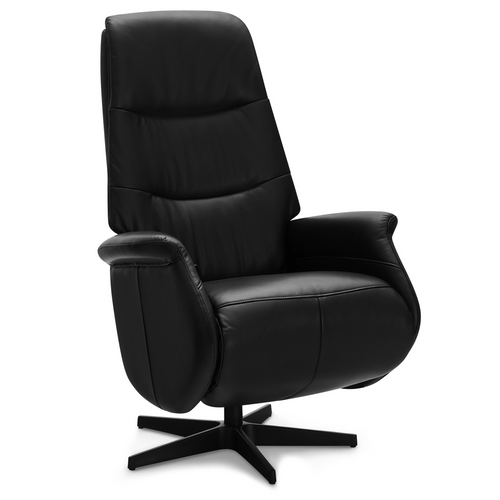 Furnhouse relaxfauteuil Delta - Zwart - Draaibaar - 79x90x114